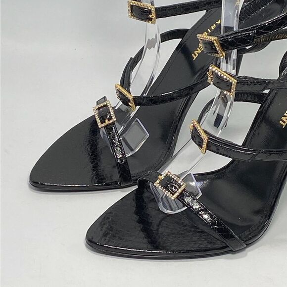 Saint Laurent Nuit Sandals In Lacquered Ayers size 37 - Picture 7 of 13